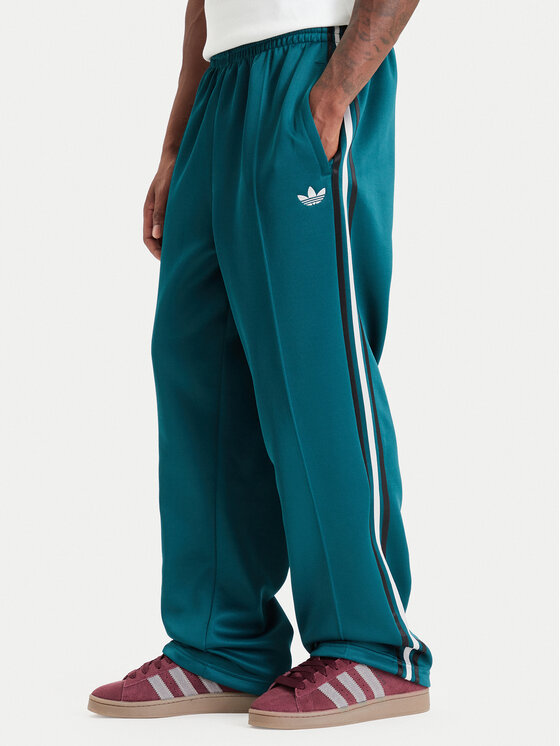 adidas Spodnie dresowe Adicolor Spacer Baggy Track Pant KS7429 Zielony Relaxed Fit