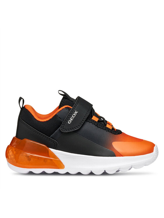 Geox Sneakersy J Activart Illuminus Boy J56LYA 02A9J C0038 M Pomarańczowy