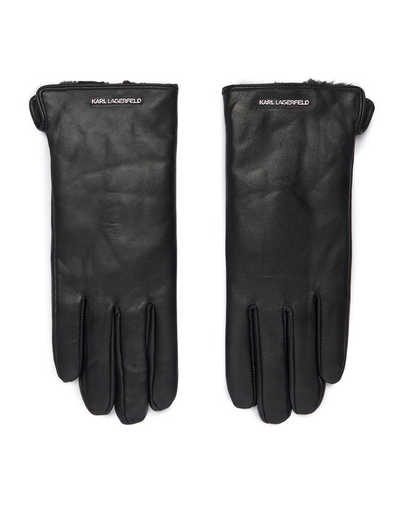 KARL LAGERFELD Rękawiczki Damskie B4W33084 Czarny