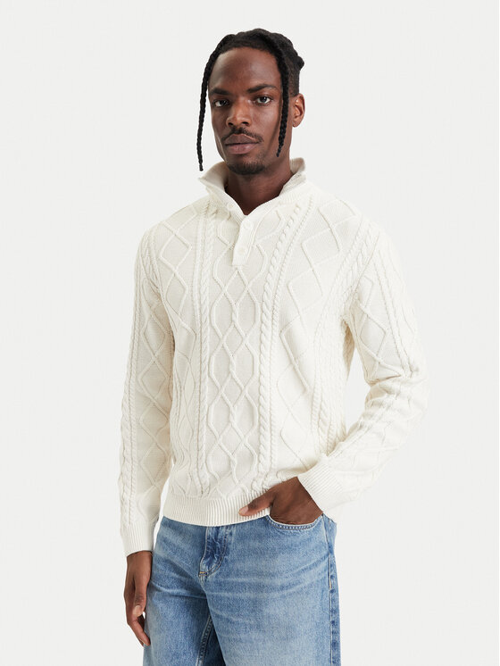 Guess Sweter M6BR43 Z1639 Kremowy Regular Fit