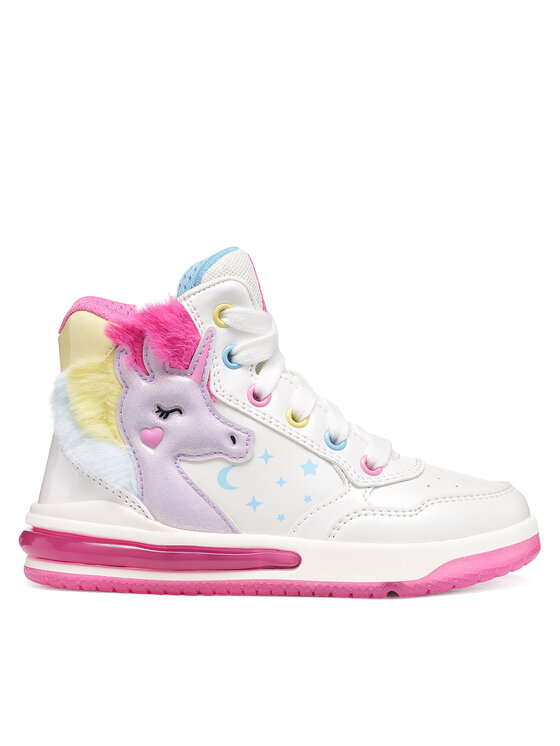 Geox Sneakersy J Sketlite Girl J66NWA 0NFKN C0653 D Biały