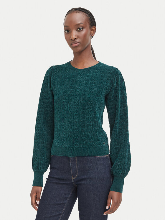 Guess Sweter W6BR44 Z1441 Zielony Regular Fit