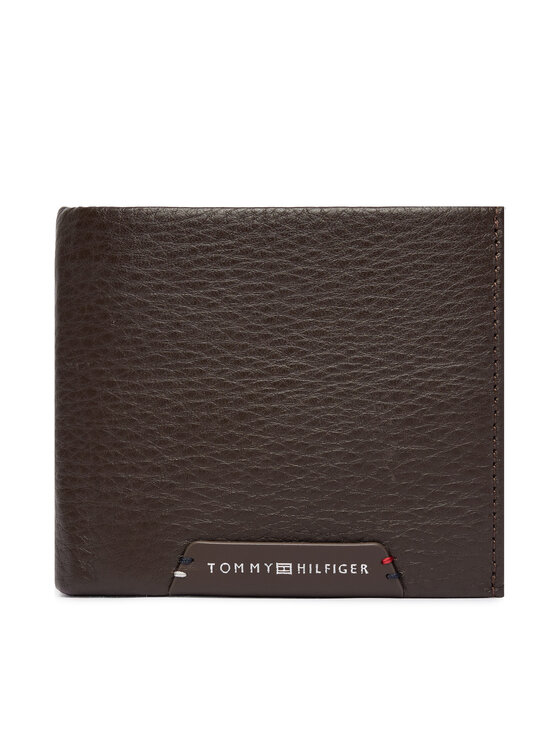 Tommy Hilfiger Portfel Th Corp Cc Flap And Coin AM0AM14780 Brązowy ciemny