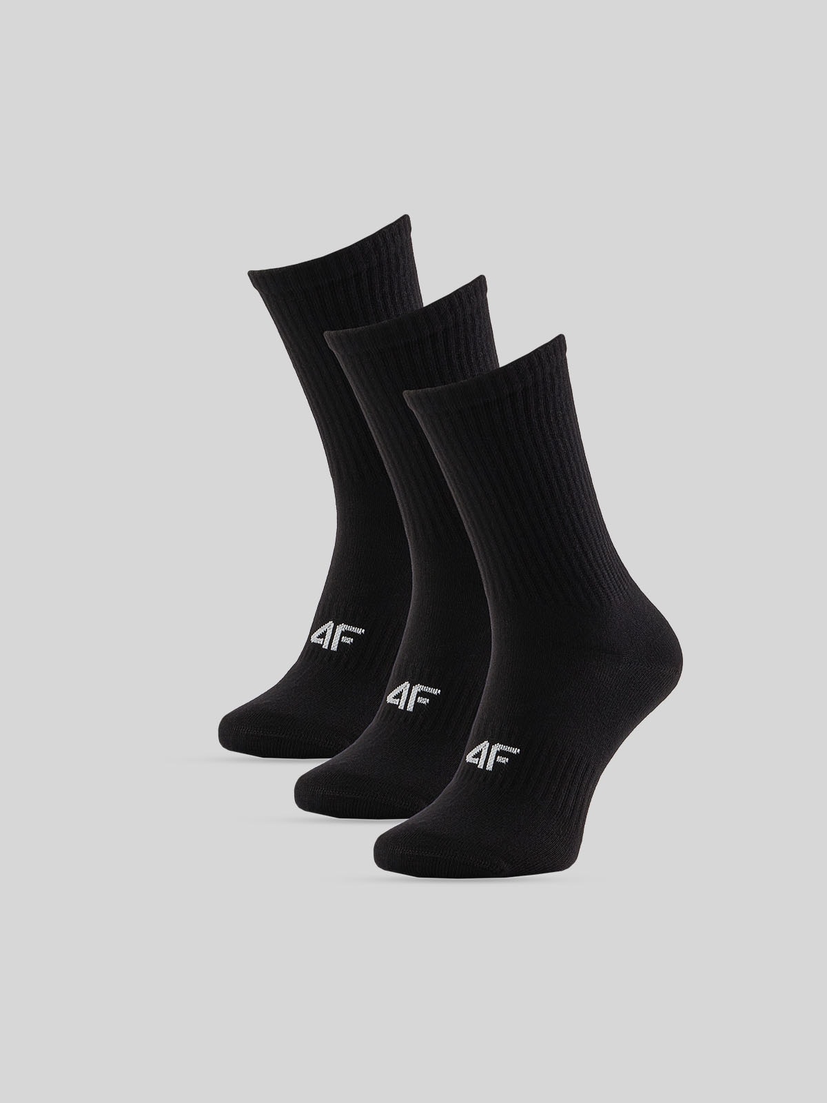 4F Skarpetki długie (3-pack) damskie - czarne 35-38