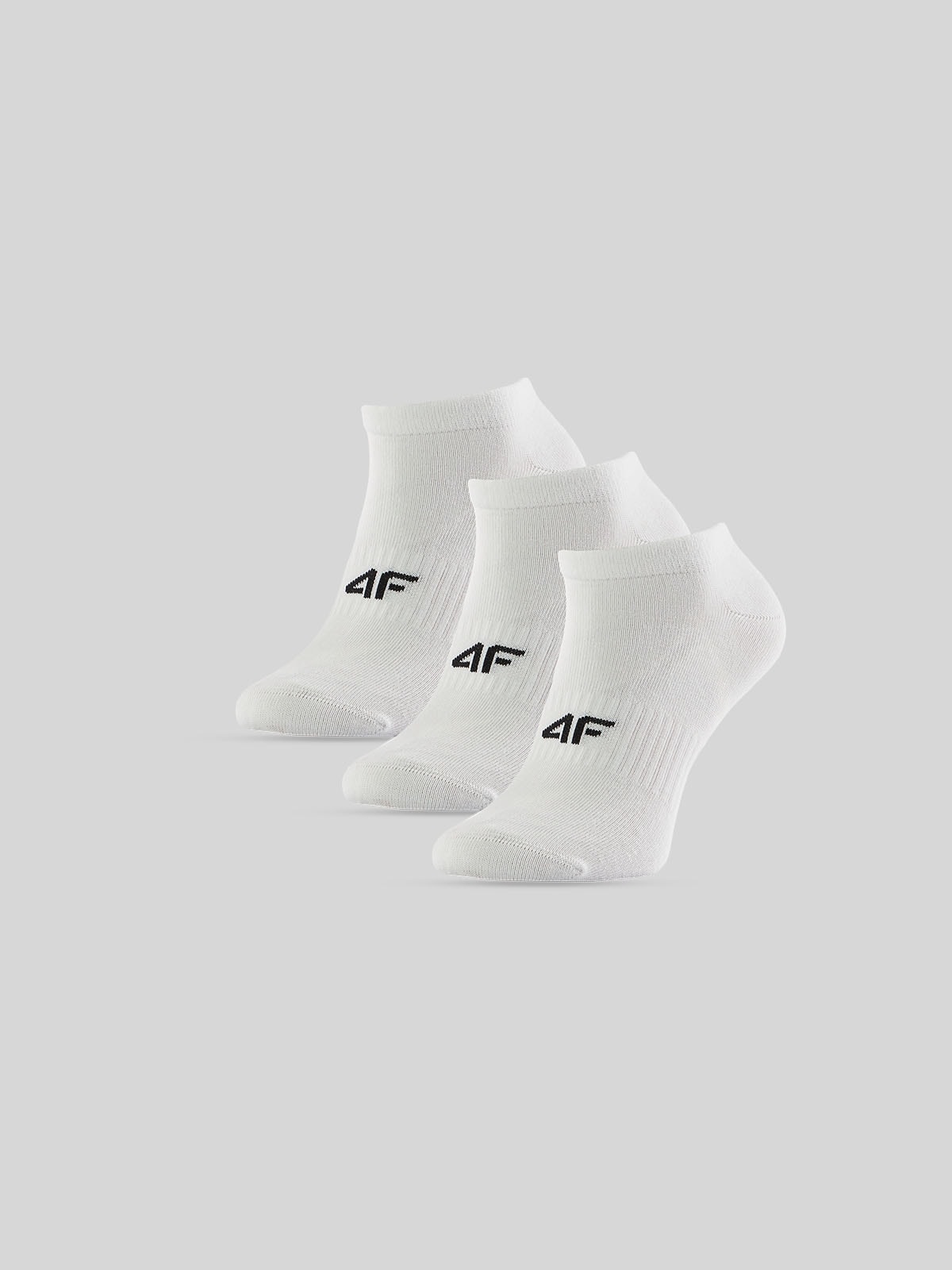 4F Skarpetki stopki (3-pack) damskie - białe 39-42