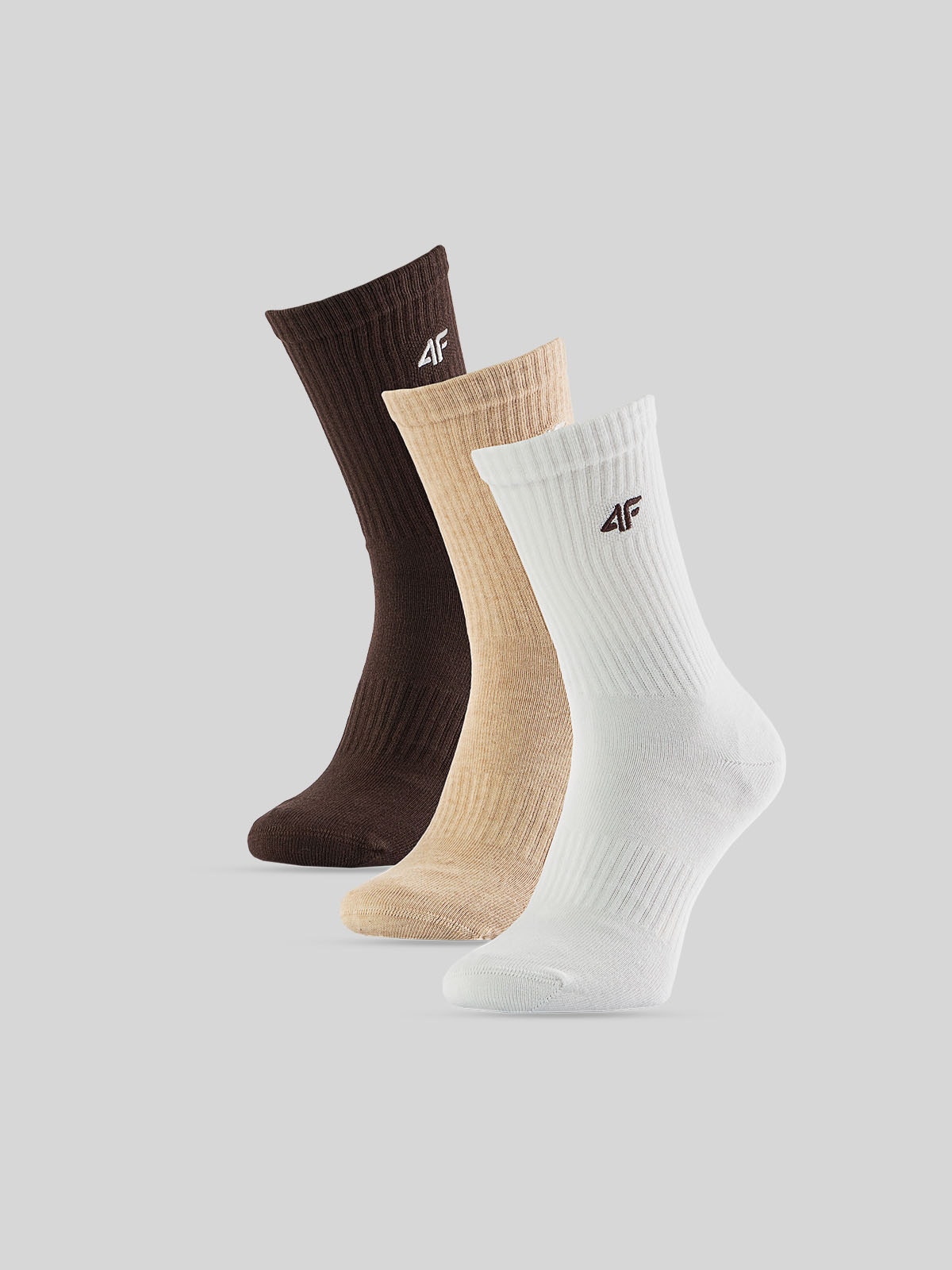 4F Skarpetki długie (3-pack) damskie - multikolor 39-42