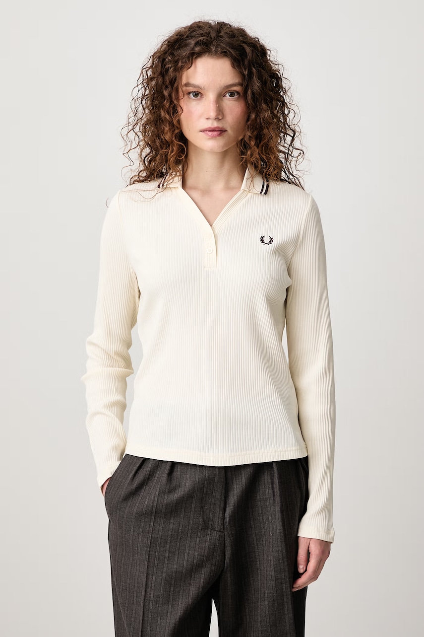 Fred Perry longsleeve z bawełną damski