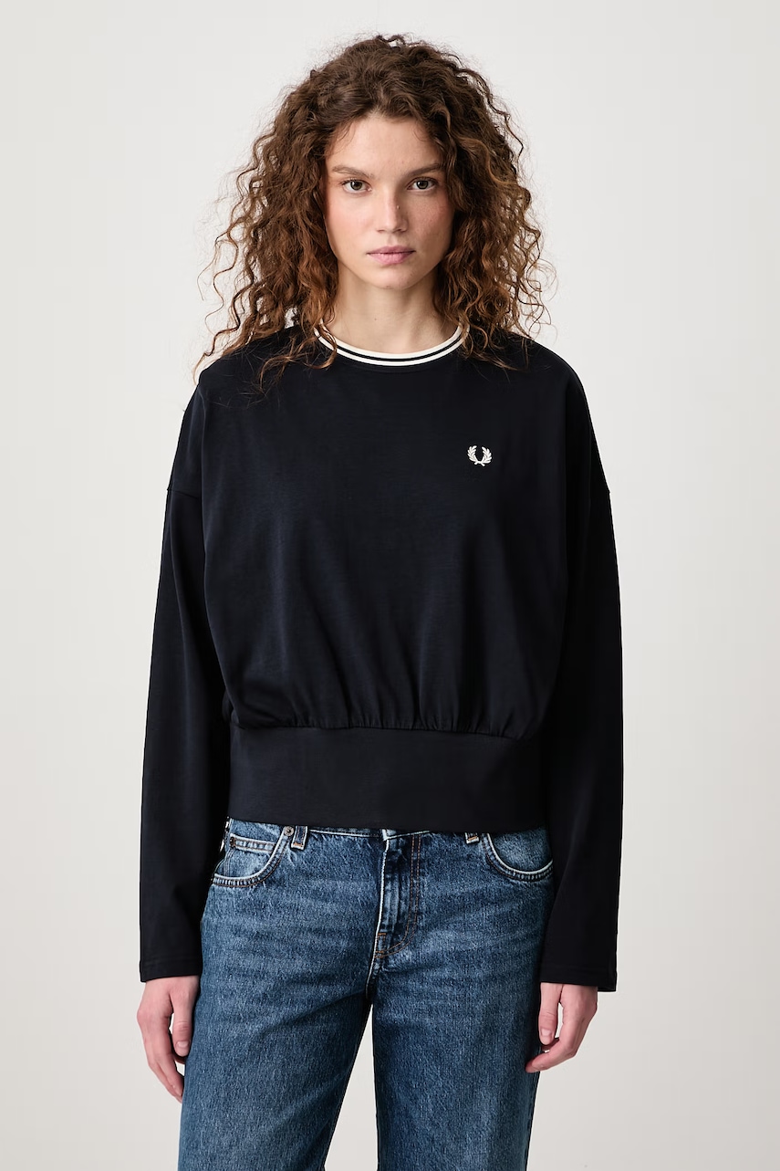 Fred Perry longsleeve damski bawełniany