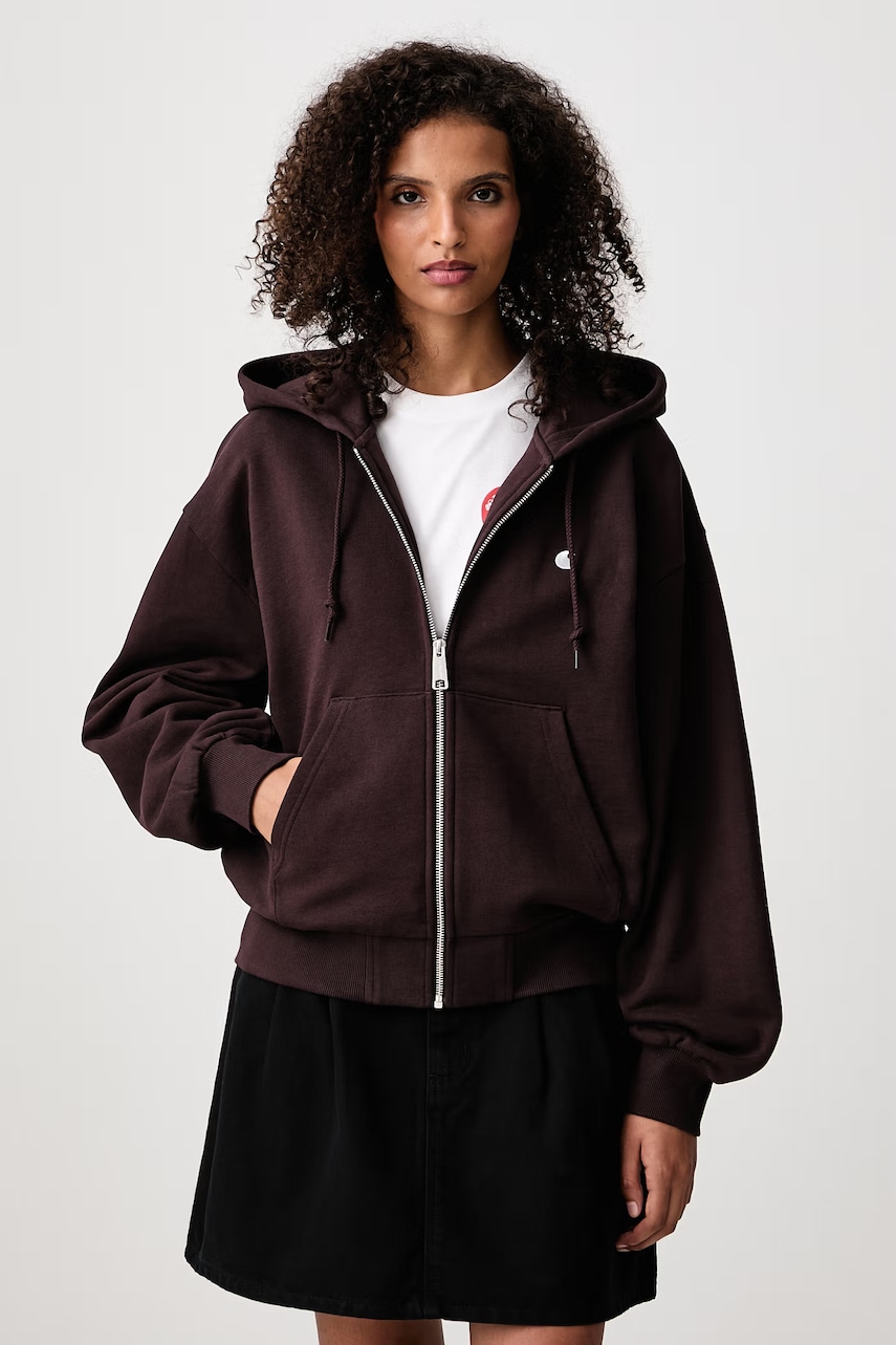 Carhartt WIP W Hooded Casey bluza rozpinana z kapturem bawełniana damska