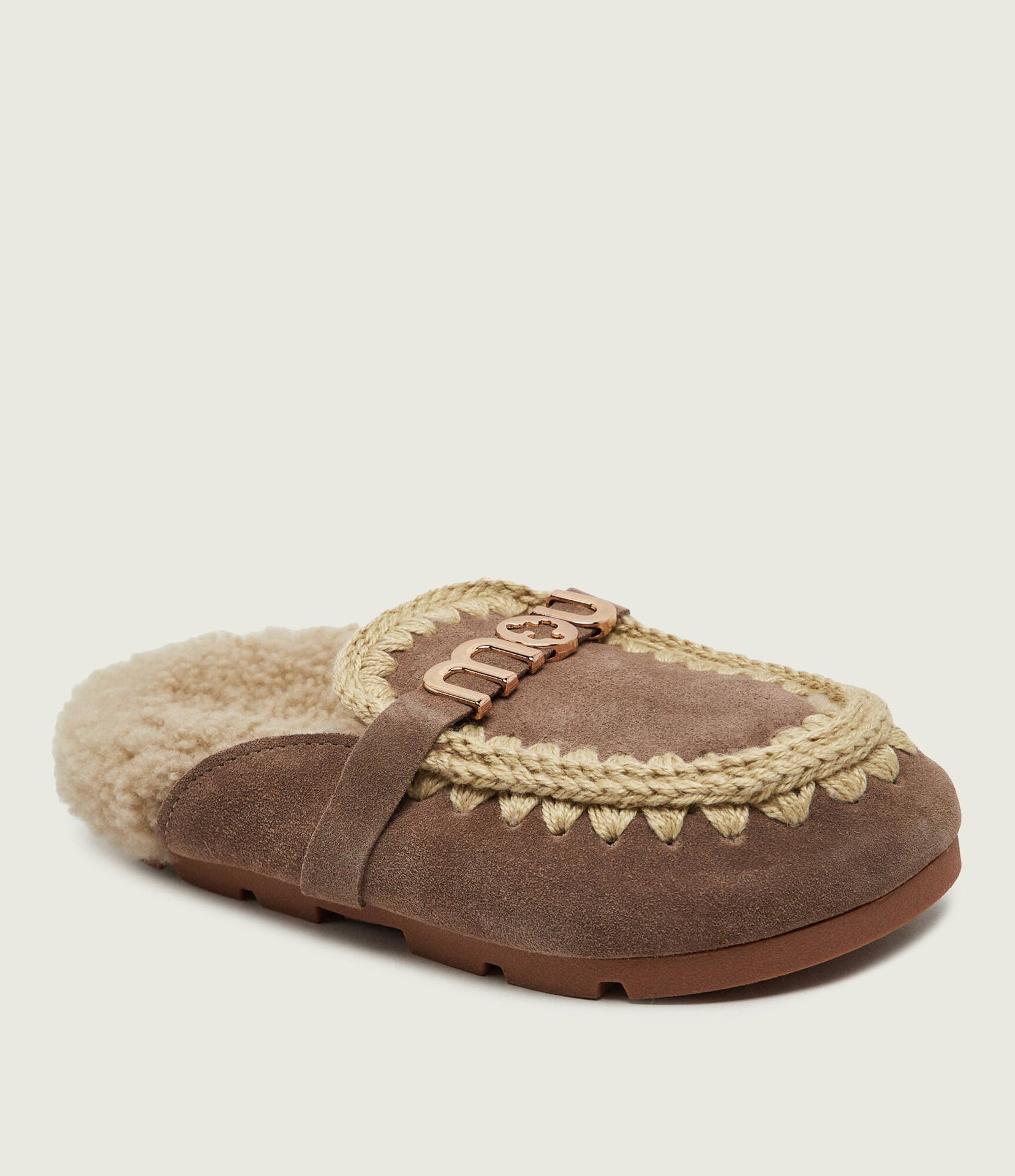 MOU Ocieplane mule Winter Bio Slide zamsz shearling
