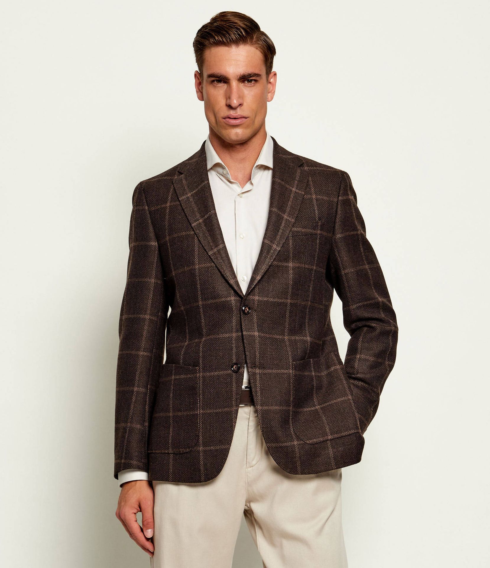BOSS BLACK Wełniana marynarka H-Hutson-2PP-263 Slim Fit