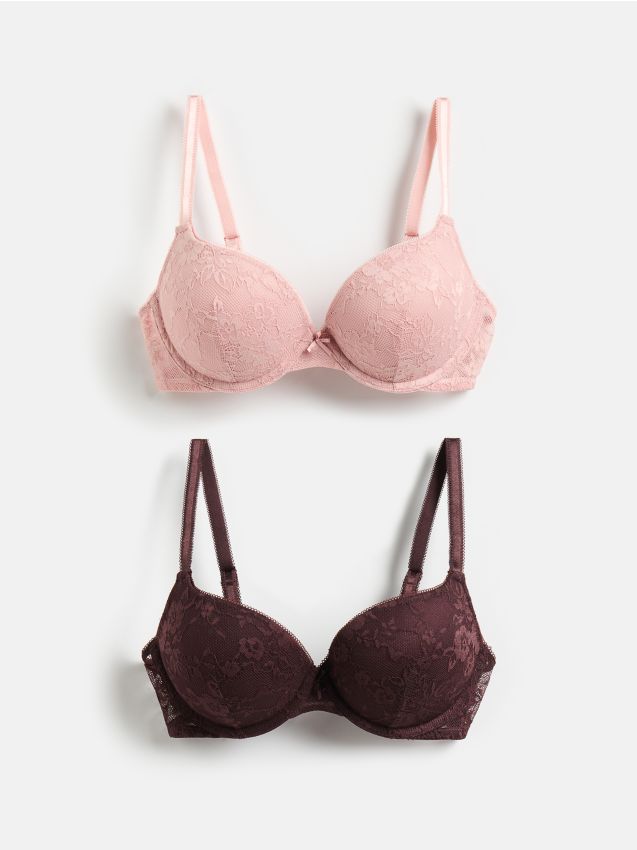 Reserved - Biustonosz super push up 2 pack - ciemnobrązowy