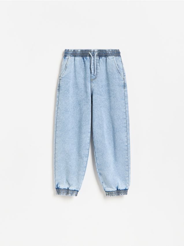 Reserved - Jeansy jogger - niebieski