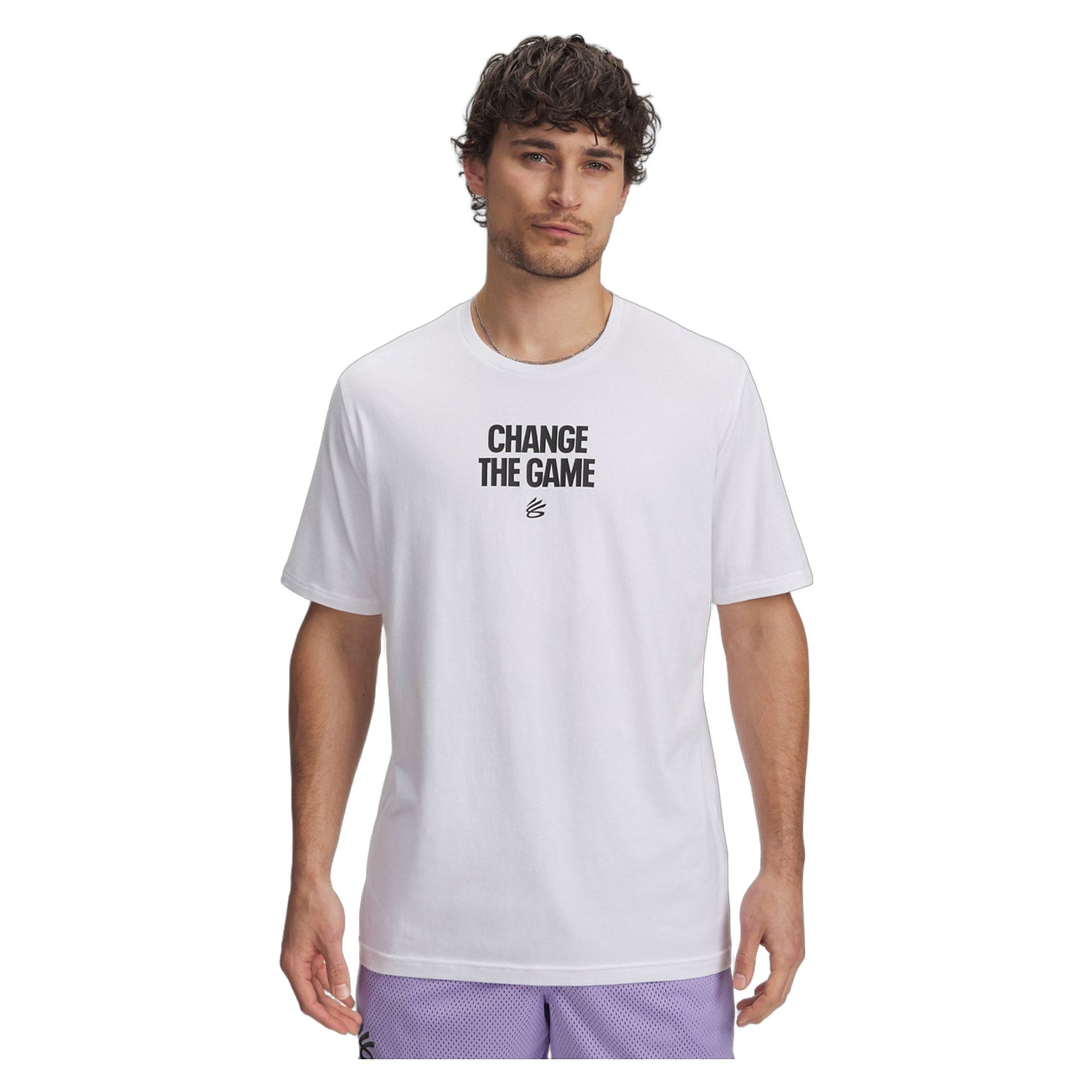 Curry Playable Tee 1 White Black - L