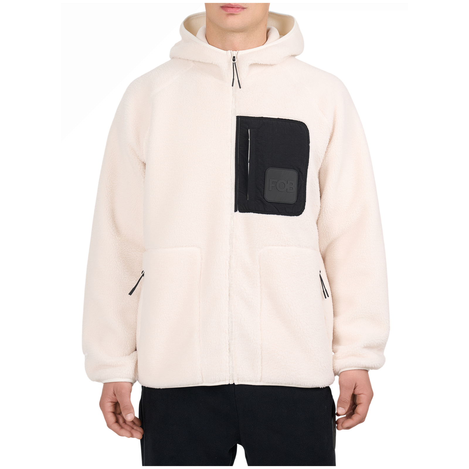 Bluza męska 4F Fleece M481 Rozmiar: XL / Kolor: beżowy