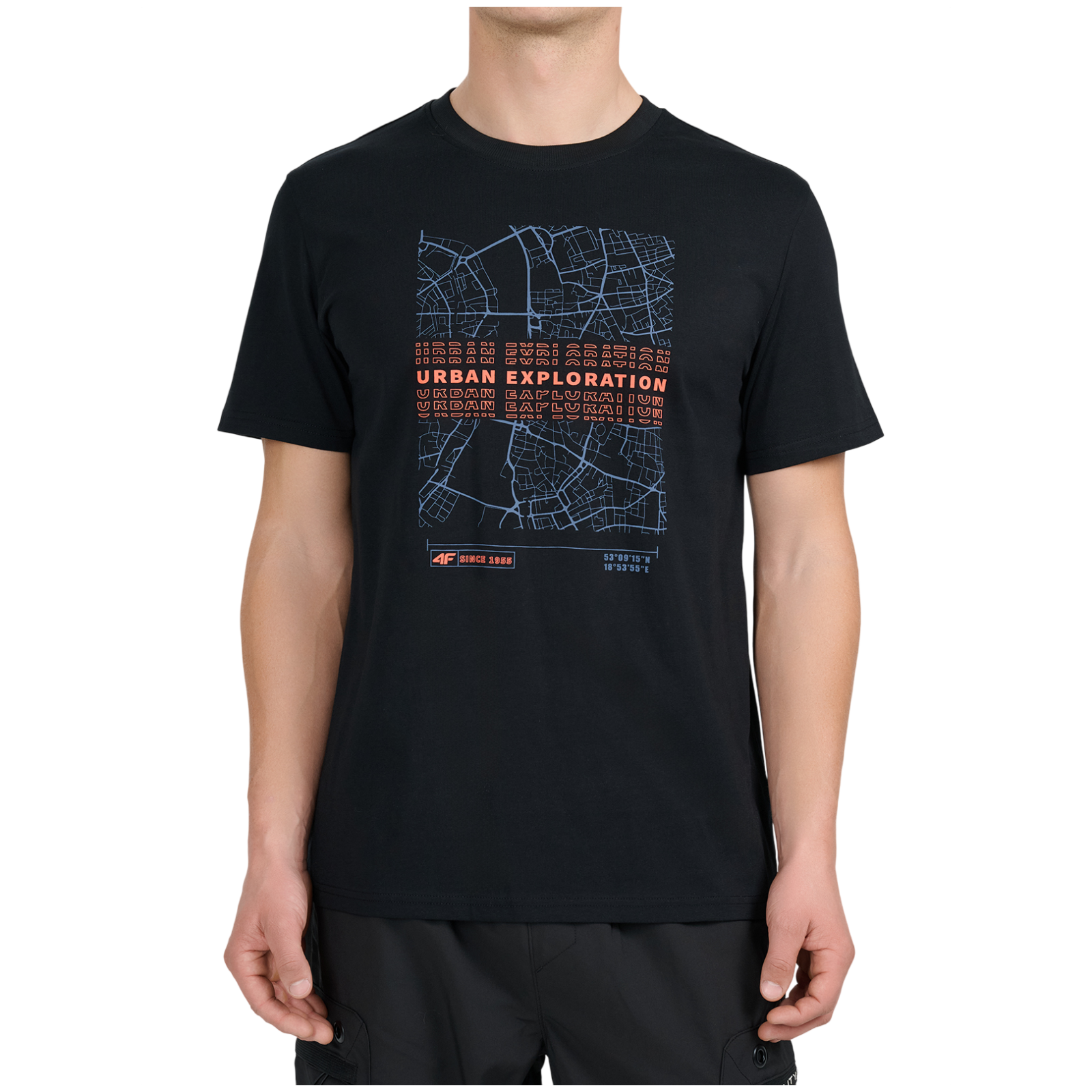 Koszulka męska 4F Tshirt M3577 Rozmiar: M / Kolor: czarny