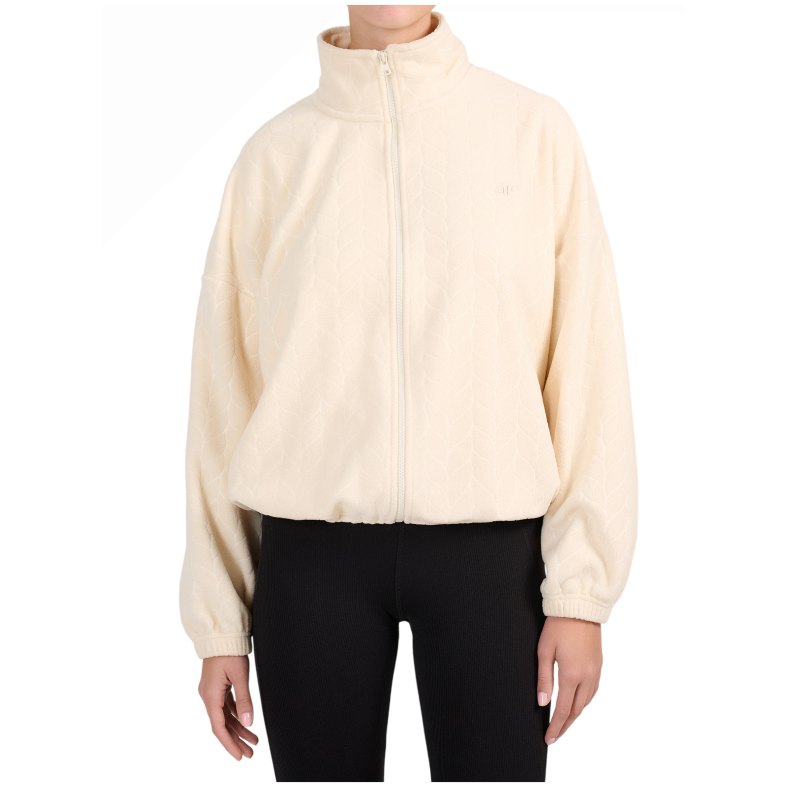 Bluza damska 4F Fleece F466 Rozmiar: S / Kolor: beżowy
