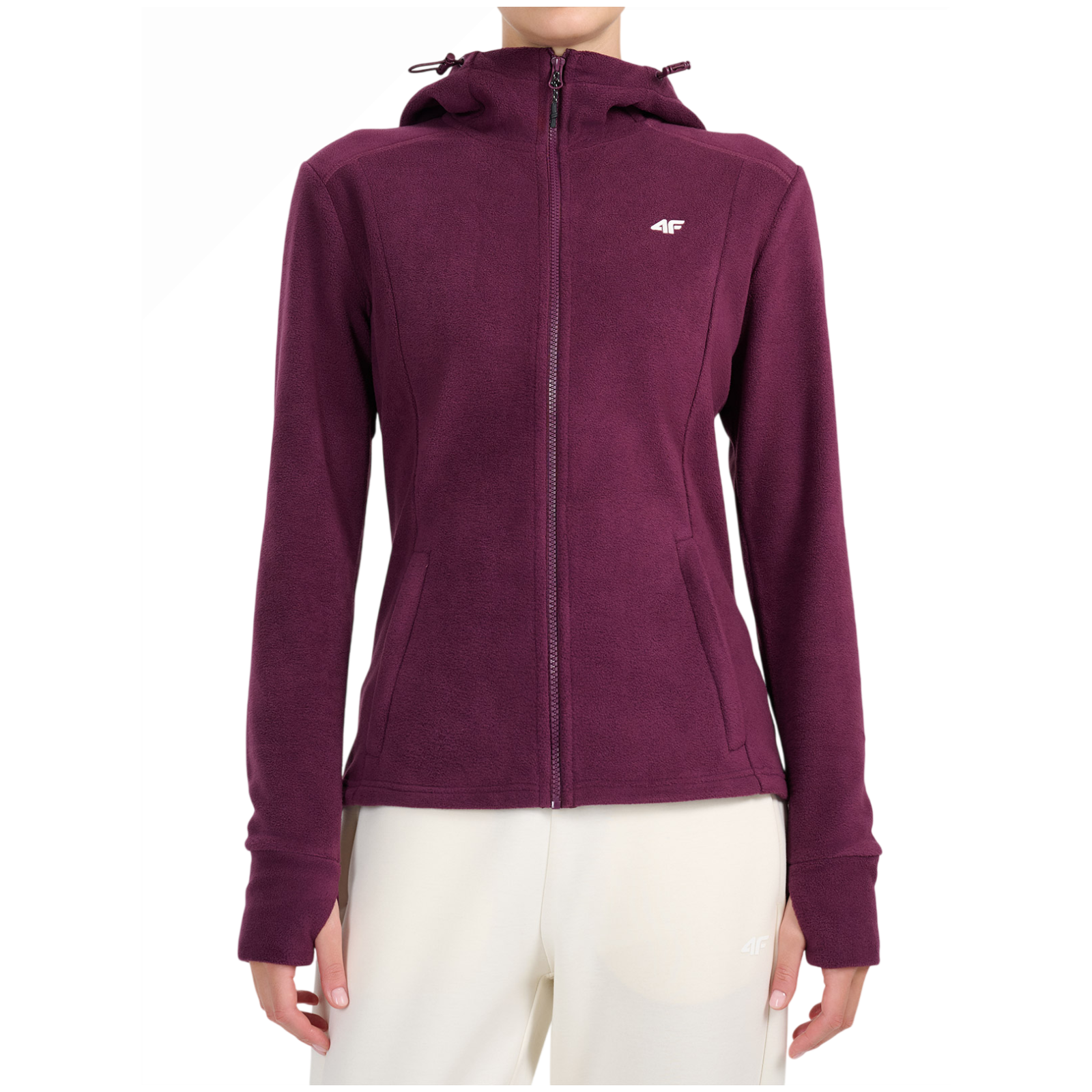 Bluza damska 4F Fleece F478 Rozmiar: XL / Kolor: bordowy