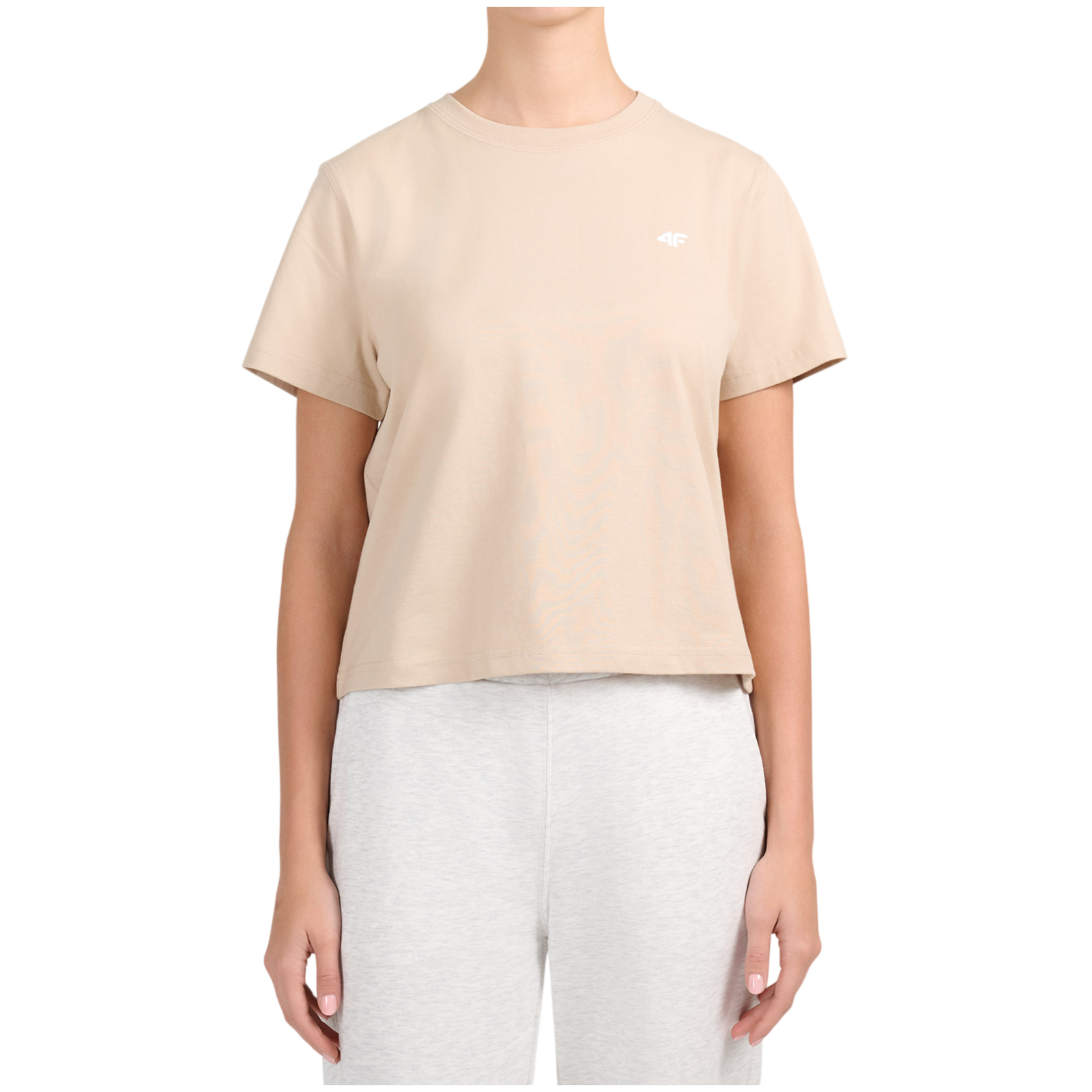 Koszulka damska 4F Tshirt F3501 Rozmiar: M / Kolor: beżowy