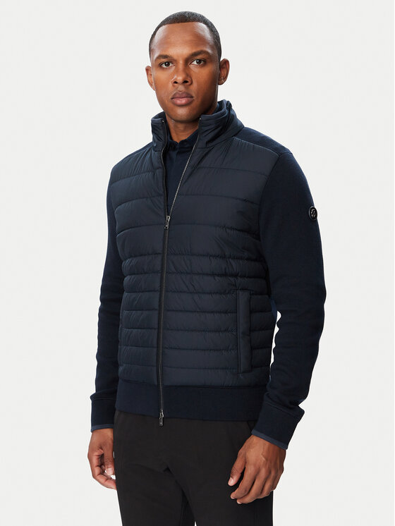 BOSS Kurtka przejściowa 50570636 Granatowy Regular Fit