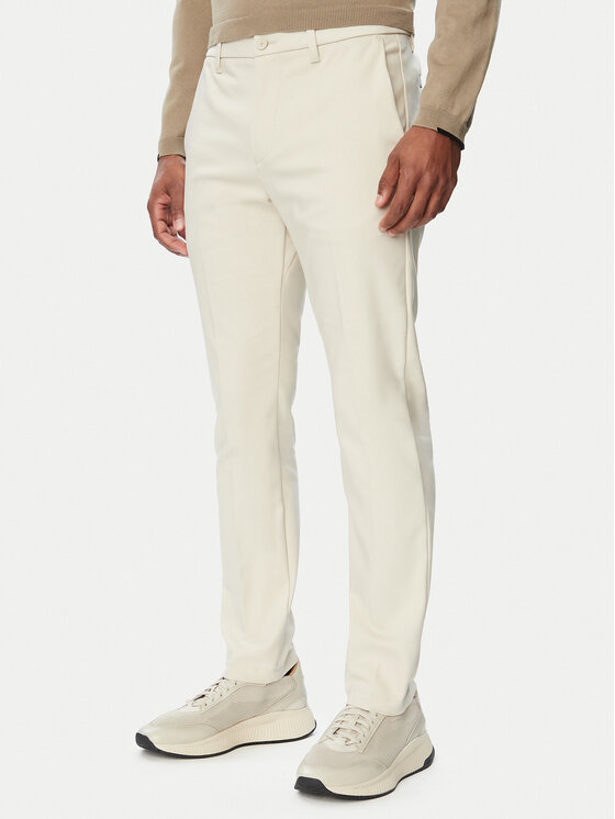 BOSS Chinosy TR_CommuterSL NextCo 50569813 Beżowy jasny Slim Fit