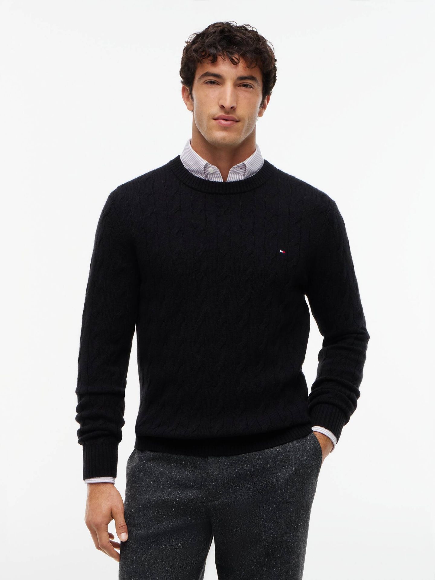 Tommy Hilfiger Wełniany sweter Regular Fit