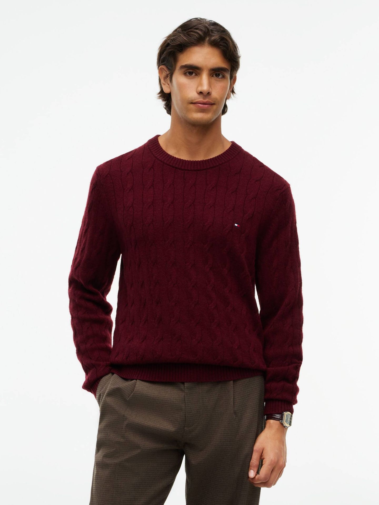 Tommy Hilfiger Wełniany sweter Regular Fit