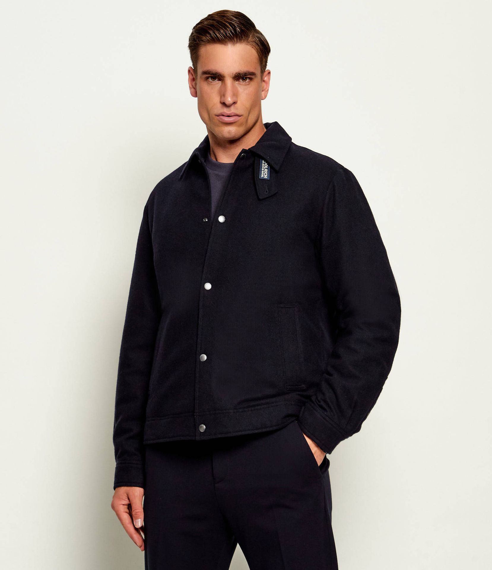 Woolrich Puchowy płaszcz Keating wełna