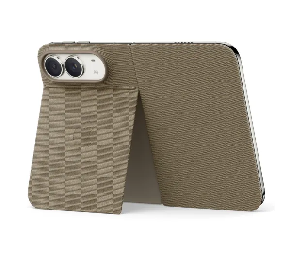 Apple Folio do iPhone Duo z podpórką Jasnobeżowe