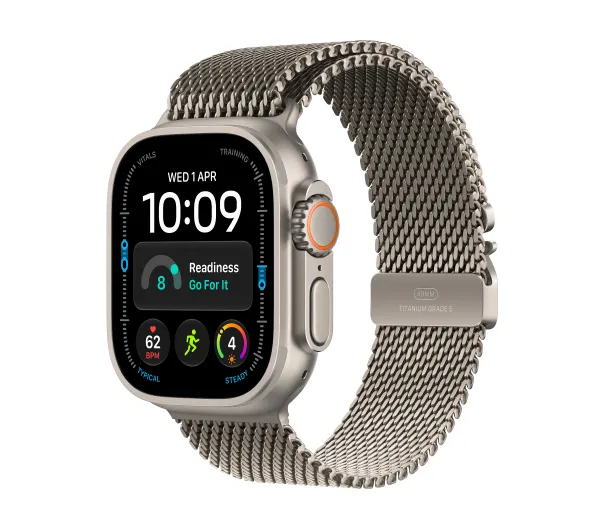 Apple Watch Ultra 4 GPS + Cellular 49mm Bransoleta Tytan Naturalny M