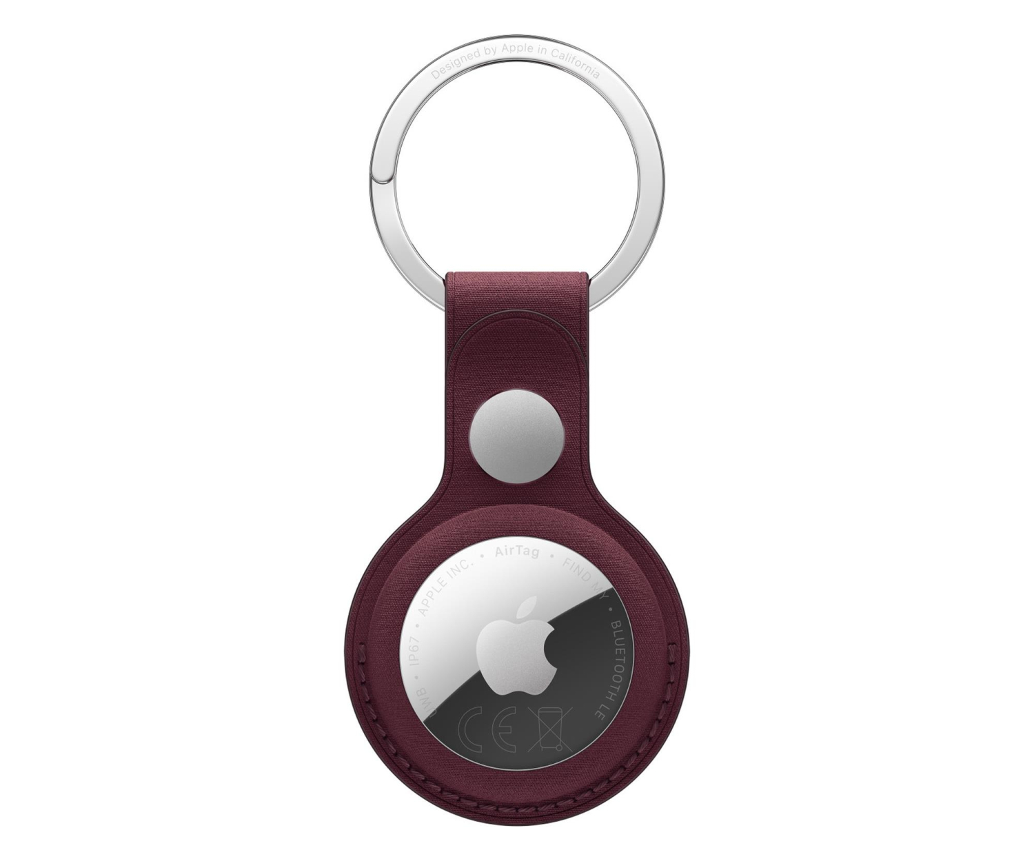 Apple AirTag FineWoven Key Ring – Burgundy MKG04ZM/A