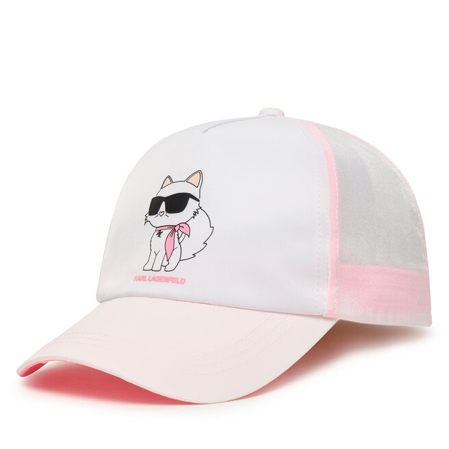 Czapka z daszkiem Karl Lagerfeld Kids Z31235 M Biały