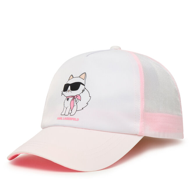 Czapka z daszkiem Karl Lagerfeld Kids Z31235 S Biały