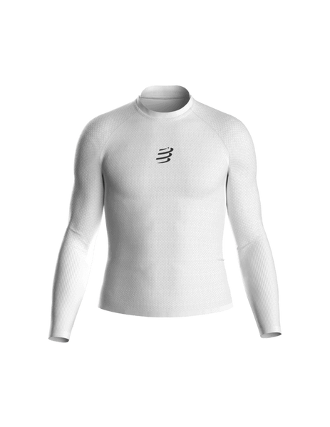 COMPRESSPORT Koszulka termoaktywna z długim rękawem 3D THERMO ULTRALIGHT LS TOP white