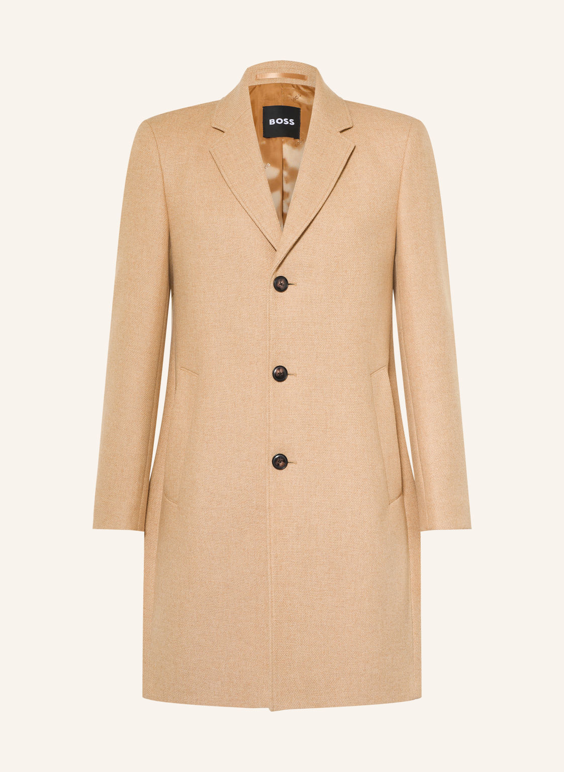 Boss Płaszcz Wełniany Hyde beige