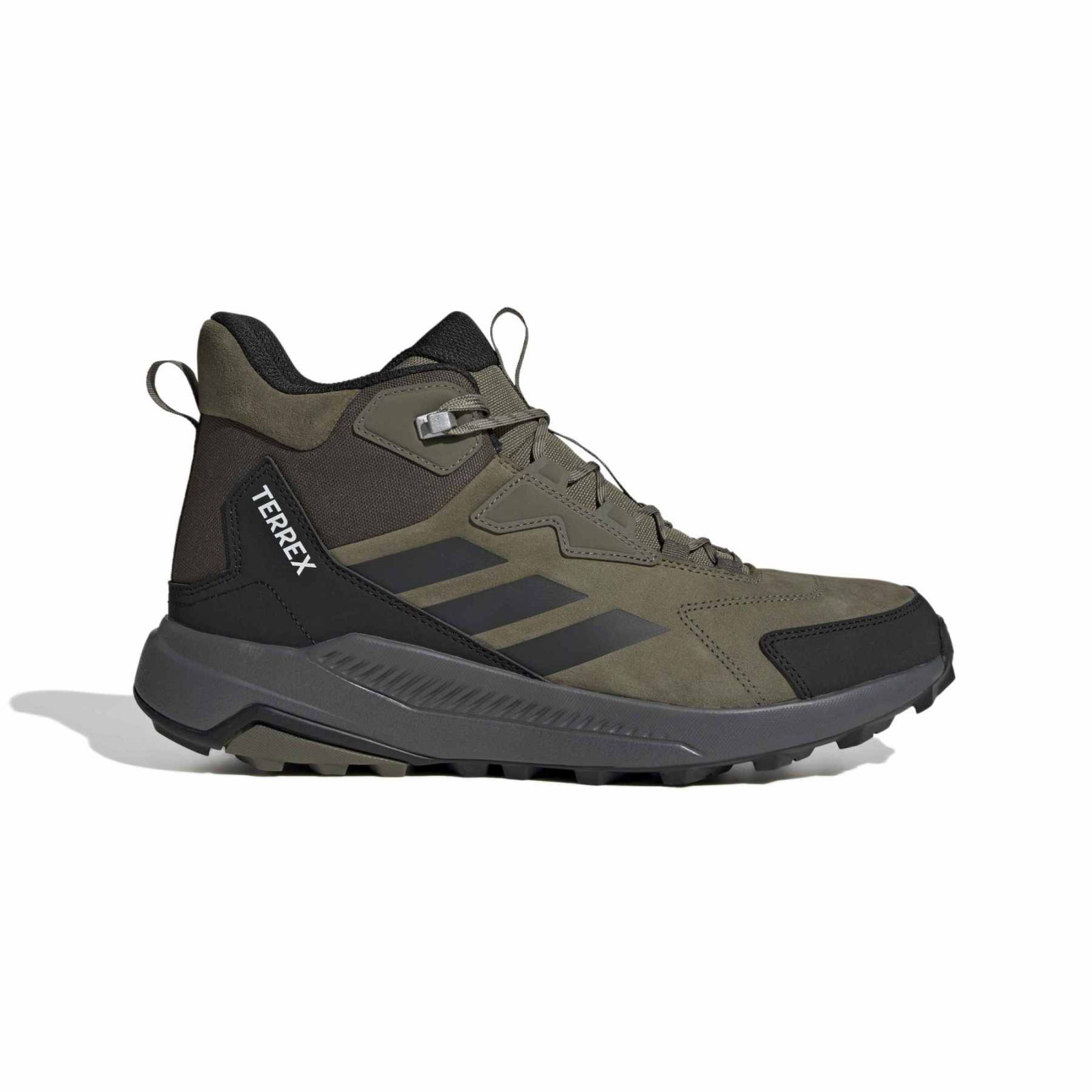 Męskie buty turystyczne Adidas Terrex Anylander Leather Mid Rozmiar butów (UE): 42 / Kolor: zielony