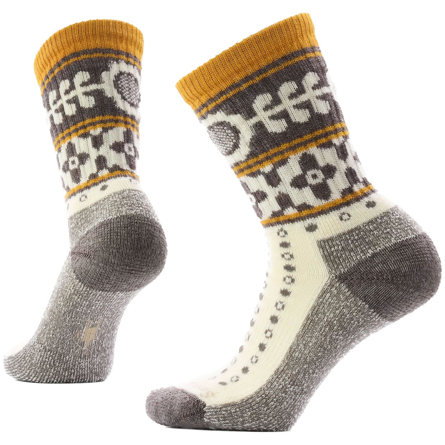 Skarpety Smartwool Women's Everyday Cozy Retro Sunflower Cr Rozmiar skarpet: 34-37 / Kolor: żółty