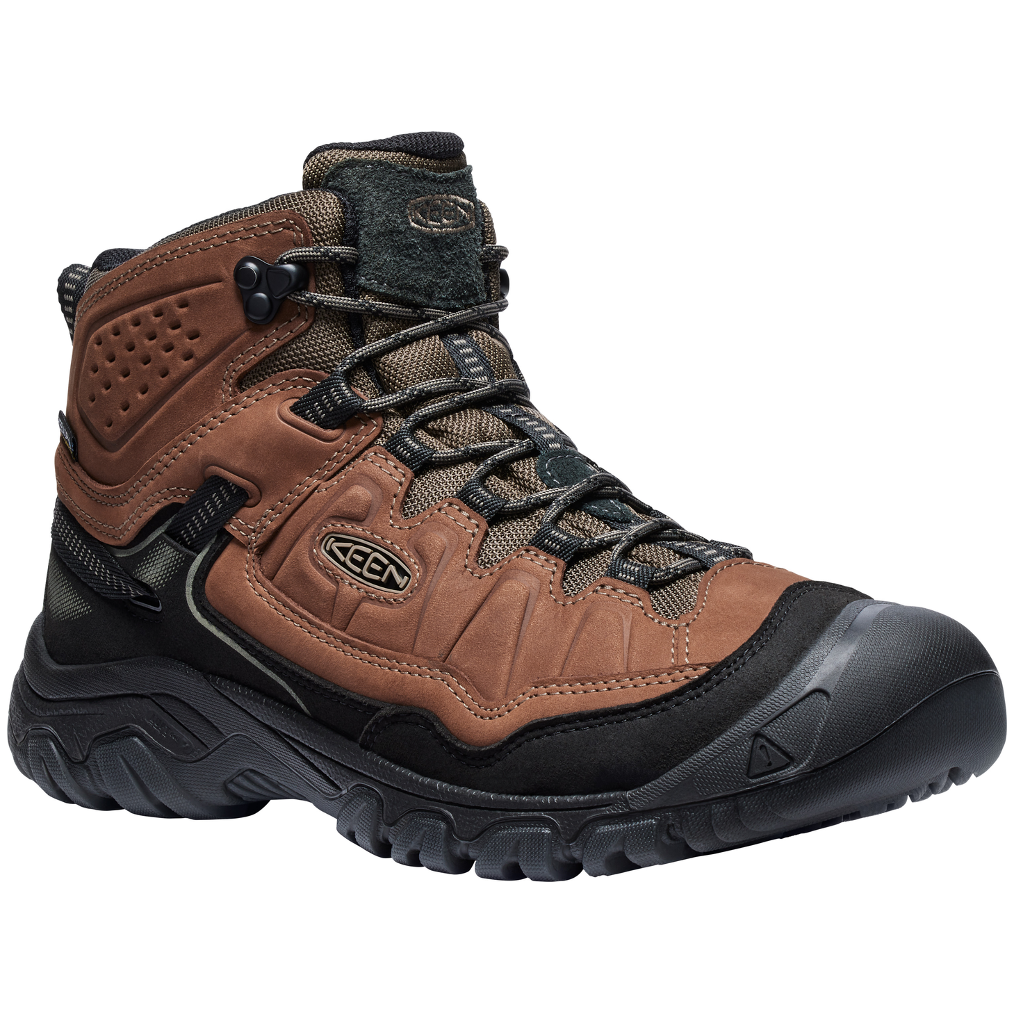 Męskie buty trekkingowe Keen Targhee Iv Mid Wp Wide Men Rozmiar butów (UE): 45 / Kolor: brązowy