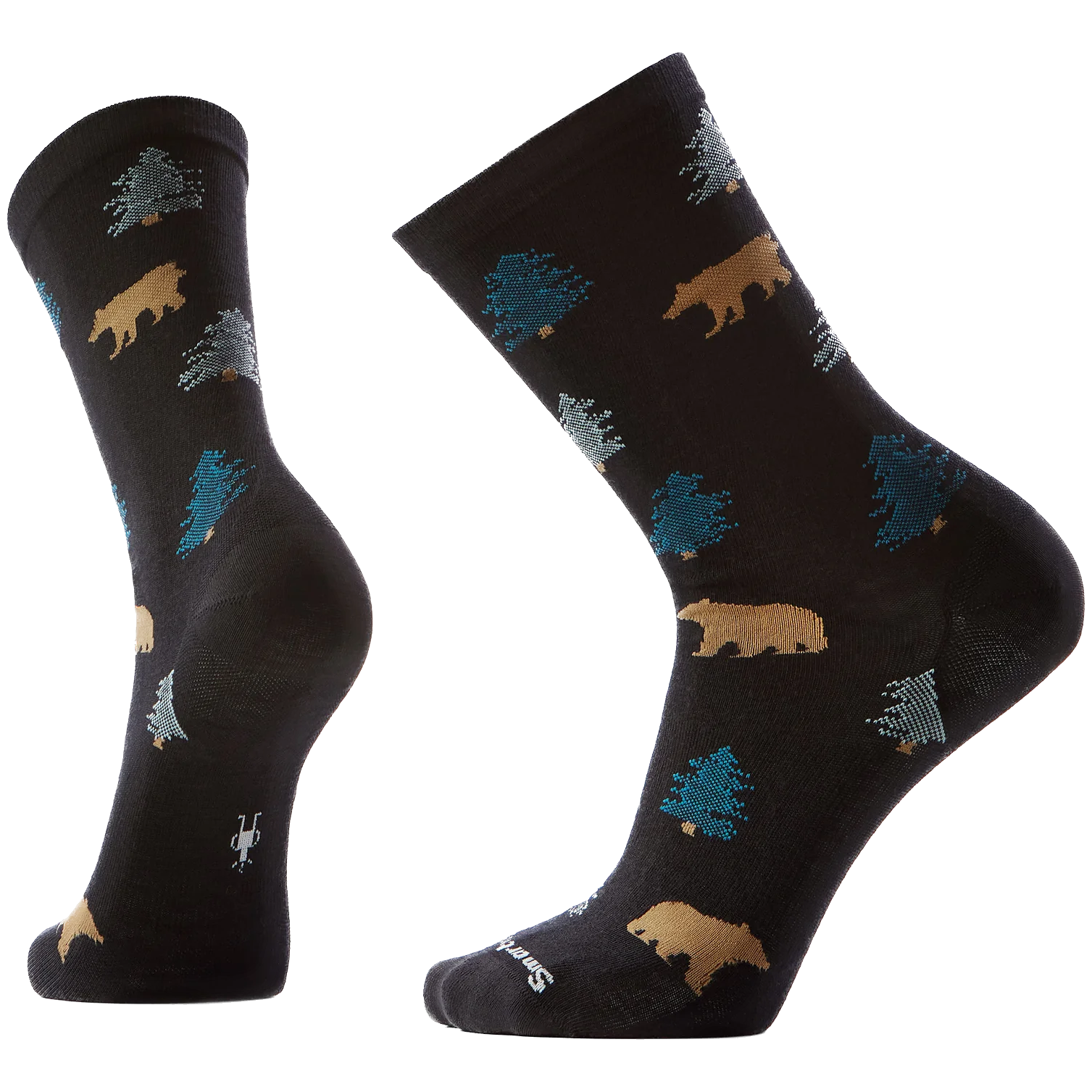 Skarpety Smartwool Everyday Through the Trees Crew Socks Rozmiar skarpet: 38-41 / Kolor: czarny