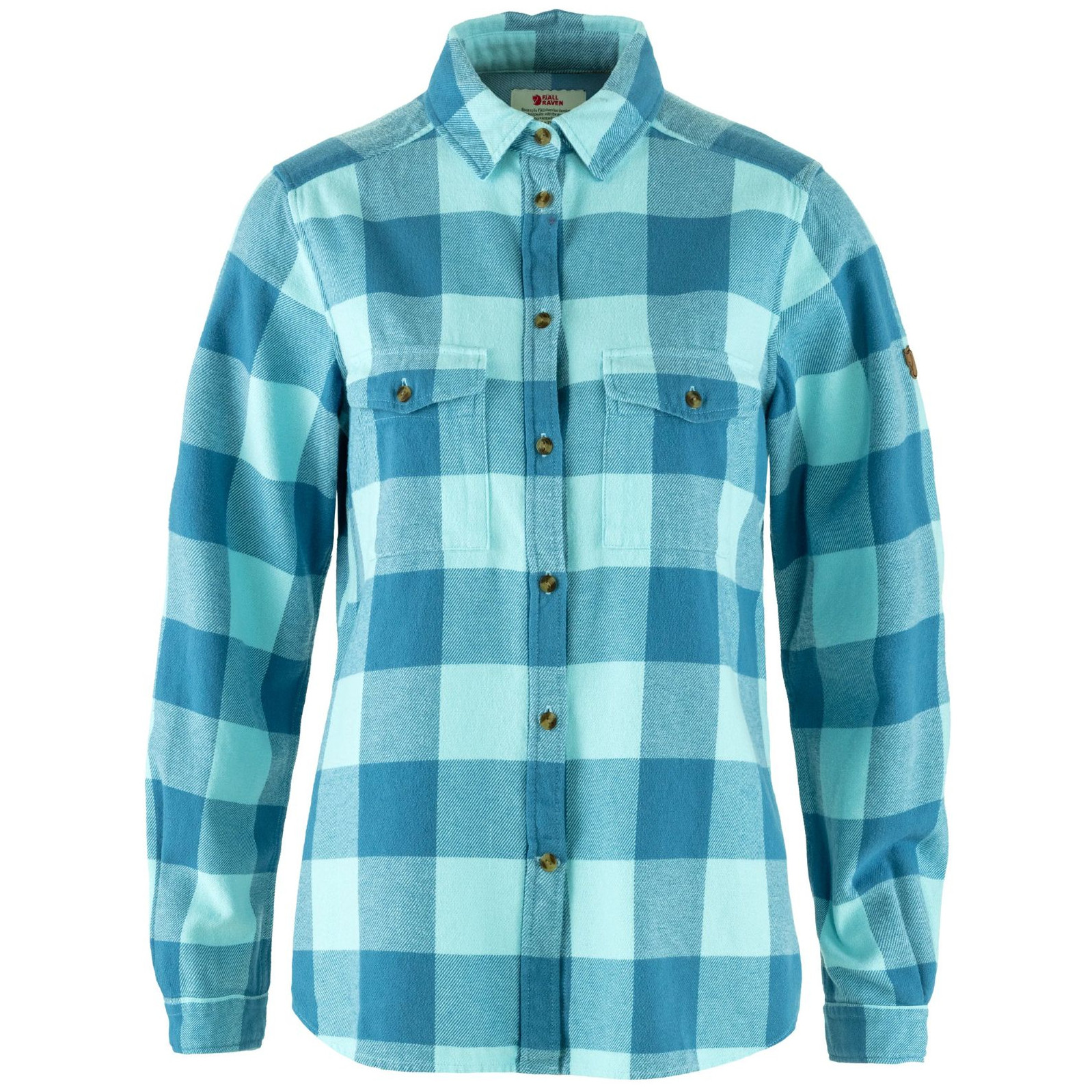 Koszula damska Fjällräven Övik Heavy Flannel Shirt W Rozmiar: S / Kolor: niebieski