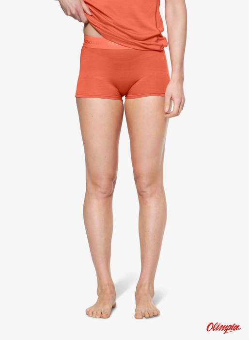 Bokserki Termoaktywne Damskie Devold Breeze Merino 150 Hipster - Coral