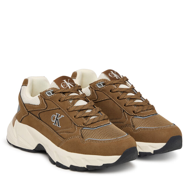 Sneakersy Calvin Klein V3X9-83485-1960 M Brązowy