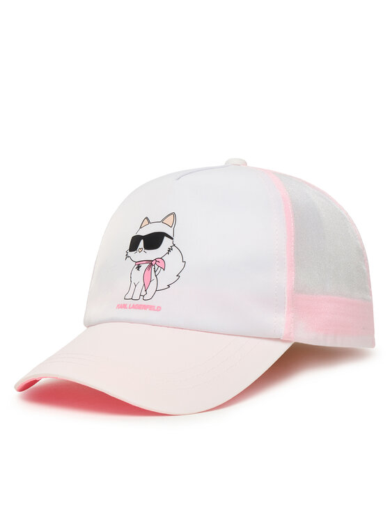 Karl Lagerfeld Kids Czapka z daszkiem Z31235 S Biały