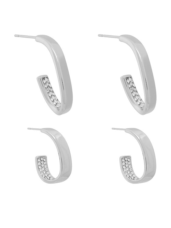 Guess Kolczyki JUBE06 434JW Srebrny