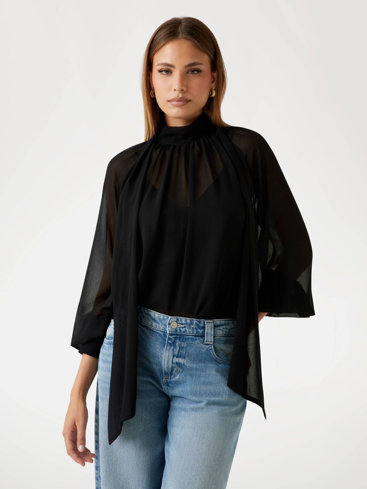 GUESS Koszula Audrine Loose fit