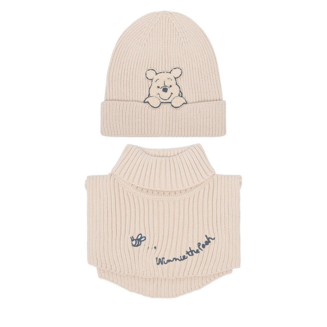 Komplet czapka i komin Winnie The Pooh CEO-ACCCS-AW26-218WTP Beżowy