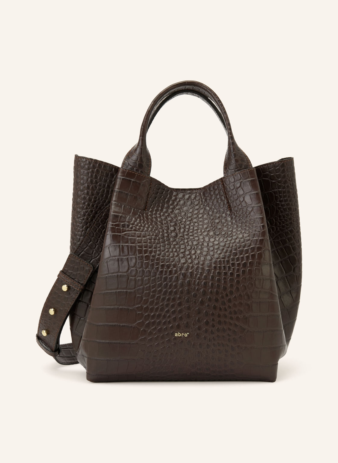 Abro Shopperka Essential Medium Z Torebką Typu Pouch braun