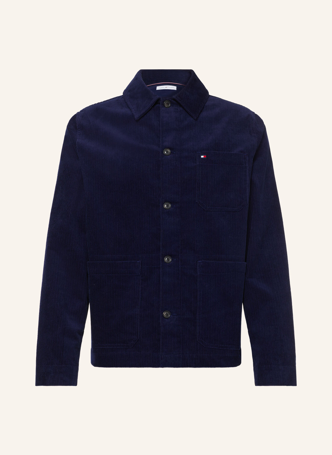 Tommy Hilfiger Płaszcz Wierzchni Z Sztruksu blau