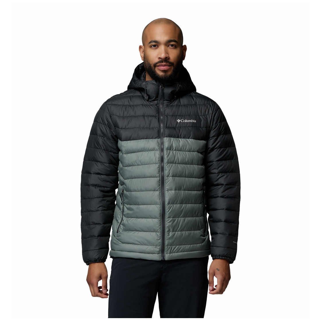Kurtka męska Columbia Powder Lite™ II Hooded Jacket Rozmiar: XL / Kolor: czarny/szary