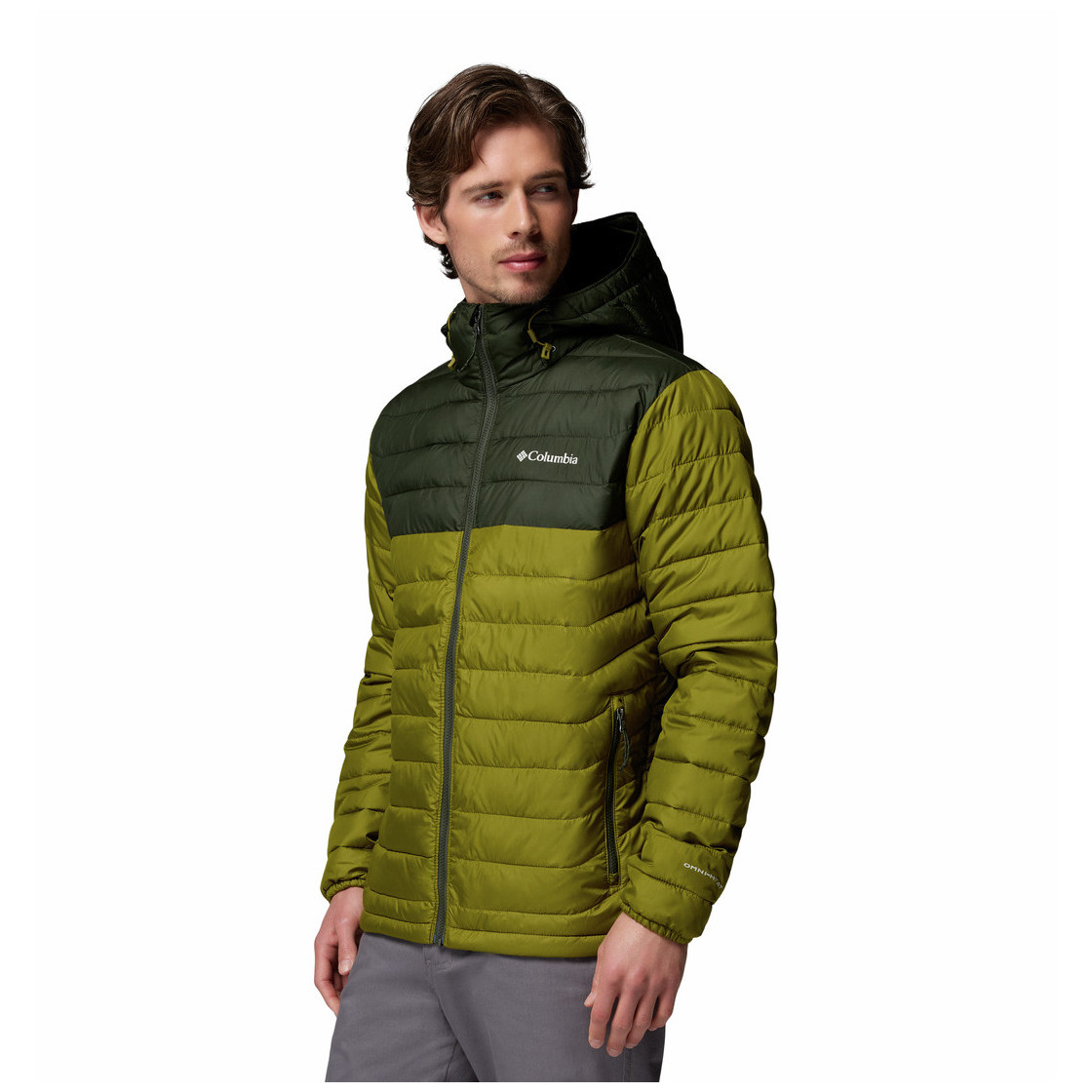 Kurtka męska Columbia Powder Lite™ II Hooded Jacket Rozmiar: M / Kolor: zielony
